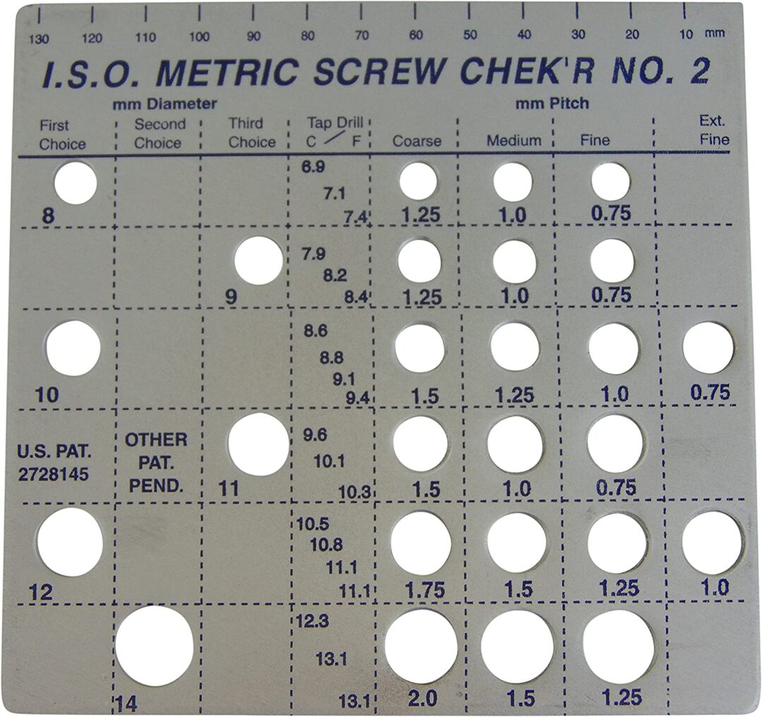 Metric Screw Checker measures - Thread Gauge Supply